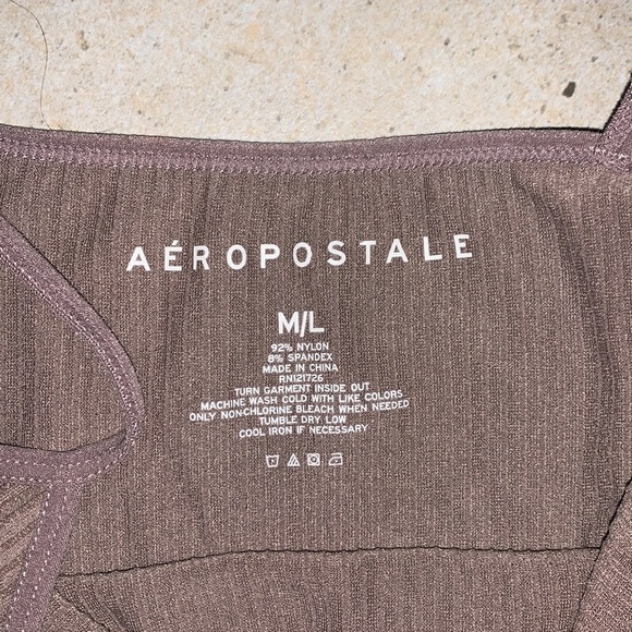 Aeropostale M/L cami, ⭐️LIKE NEW⭐️, muted light plum/brown hue perfect for Fall! - Picture 2 of 6